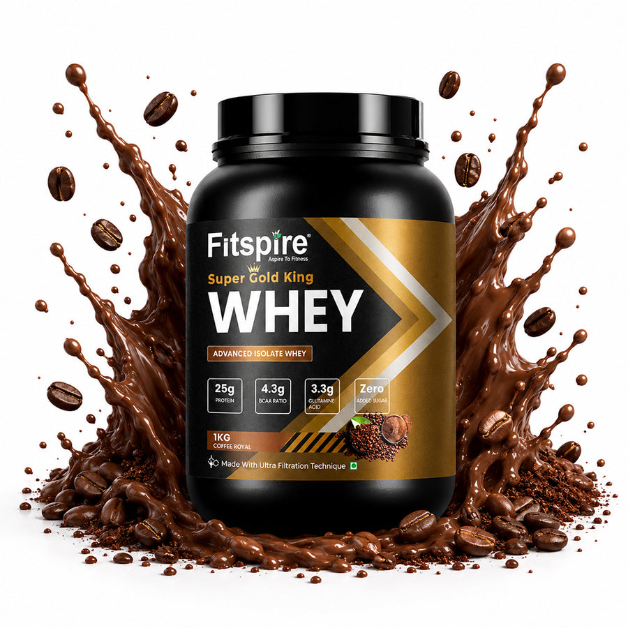 Super Gold King Whey Protein Isolate - Coffee Royal (1 Kg)