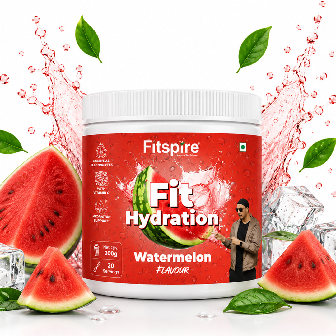 Fitspire Fit Hydration Watermelon Drink Powder | Electrolyte Hydration Mix | Instant Energy Drink | 200g