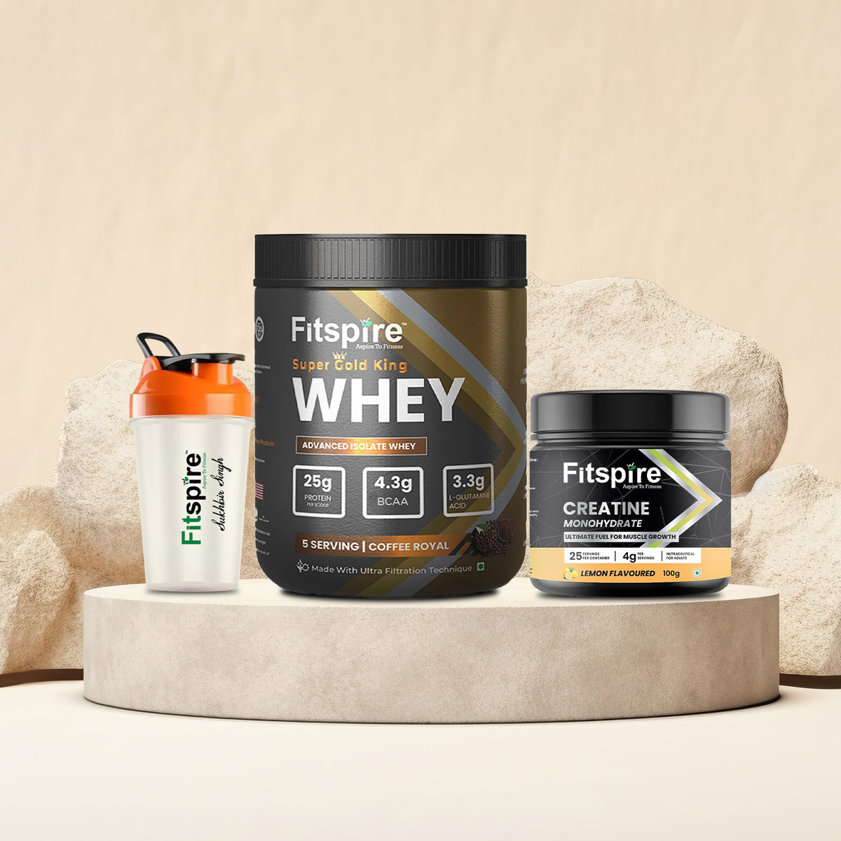 GOLD Kit (King Gold Whey Isolate + Creatine + Shaker)