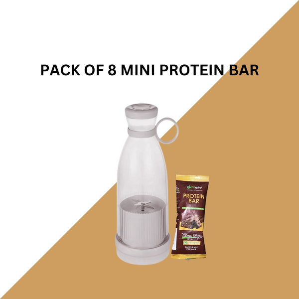 MINI PROTEIN BAR(PACK OF 8) WITH JUICER