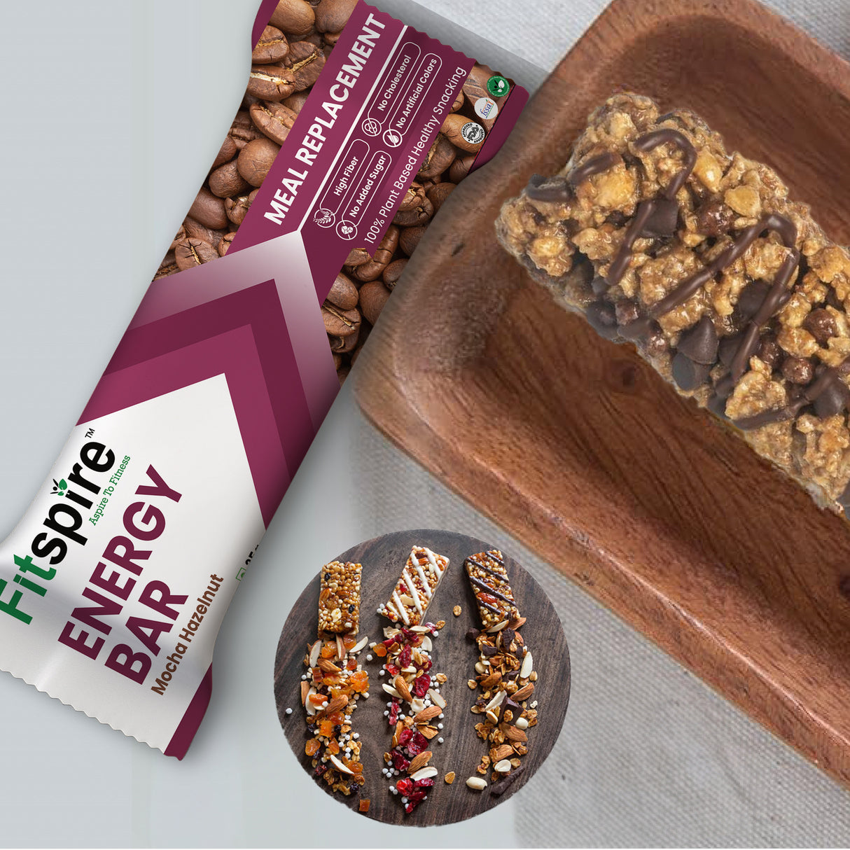 Pack Of 4 Energy Bars With Peanut Butter