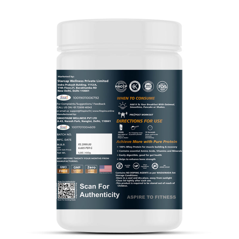 FIT SUPER WHEY PROTEIN - COOKIE & CREAM (1 Lbs)