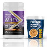 Fit Nitra Whey Protein - Belgian Chocolate (1 Lbs) With Peanut Butter - Cookie & Crunch