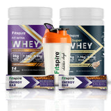 Pack of 2 Nitra Whey (1lbs) + Pack of 2 Energy Bars with Shaker