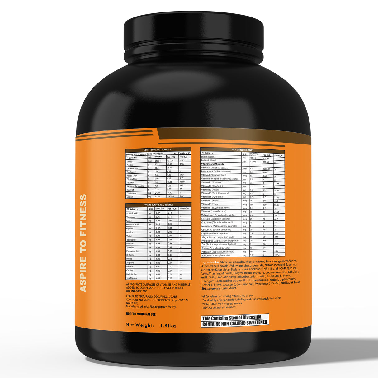 Fit Super Bold Protein – Badam Kesar Pista (4 LBS)