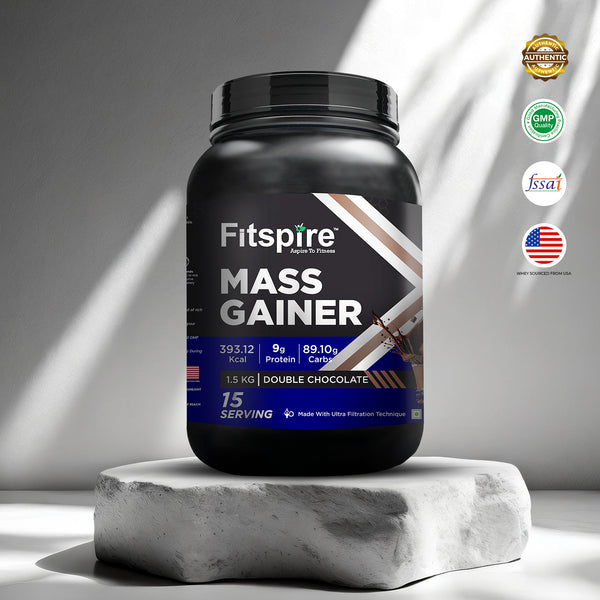 Fitspire Mass Gainer Double Chocolate (1.5 Kg)