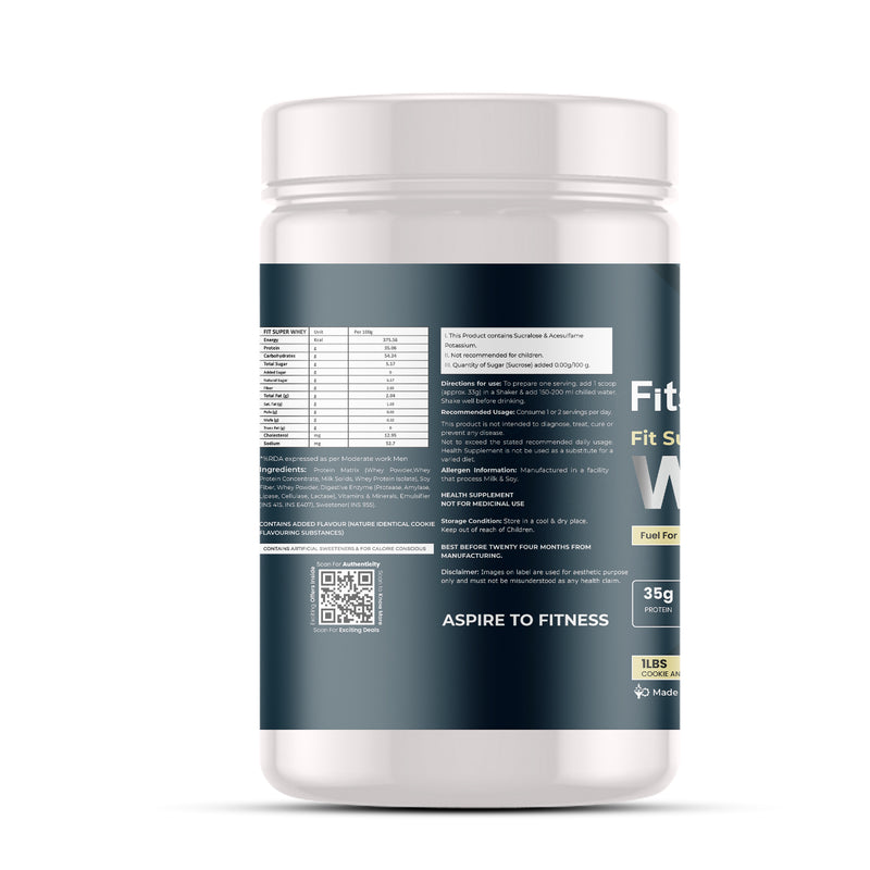 FIT NITRA WHEY (1 lbs) + FIT SUPER WHEY (1 lbs)