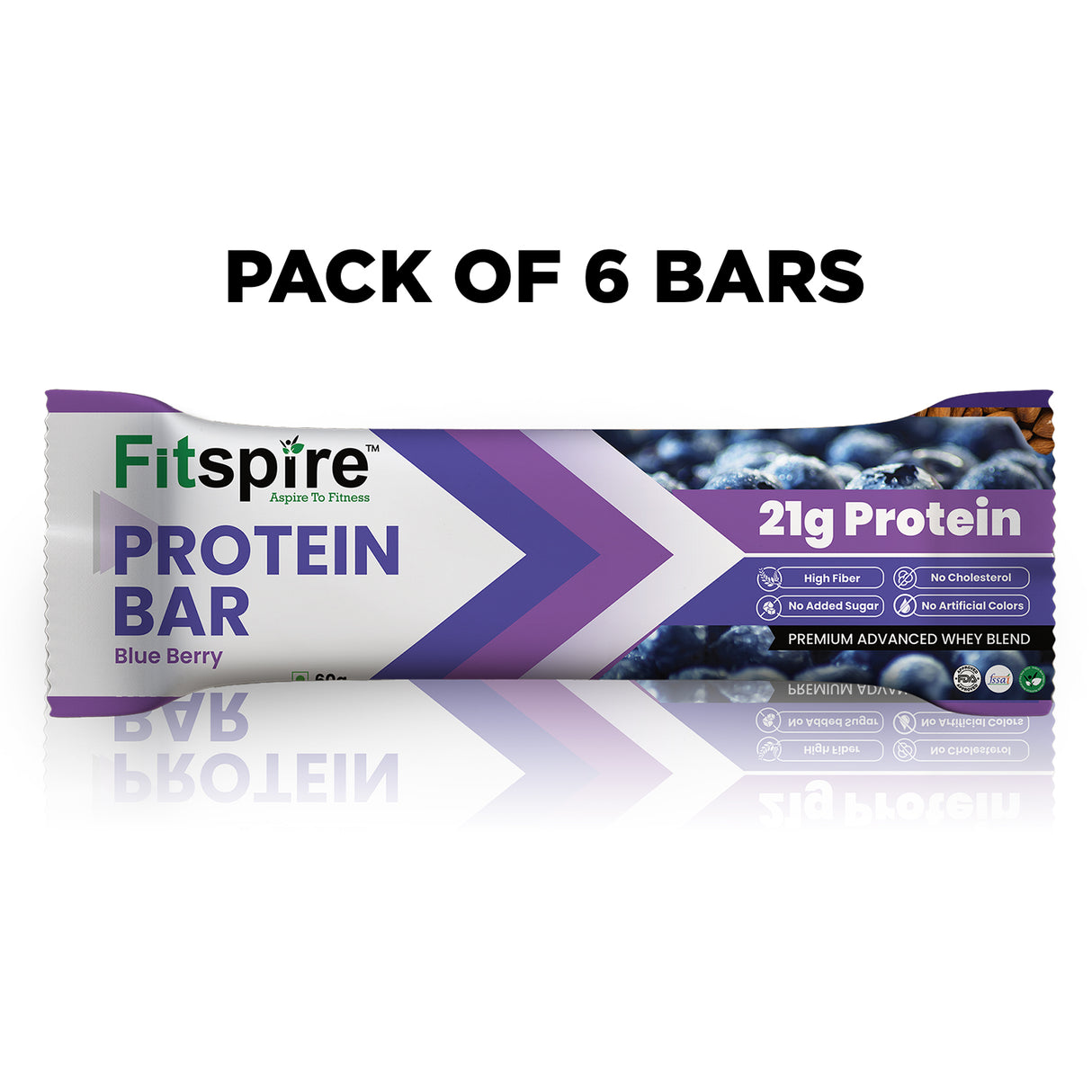 Protein Bars (Pack Of 6) Blueberry