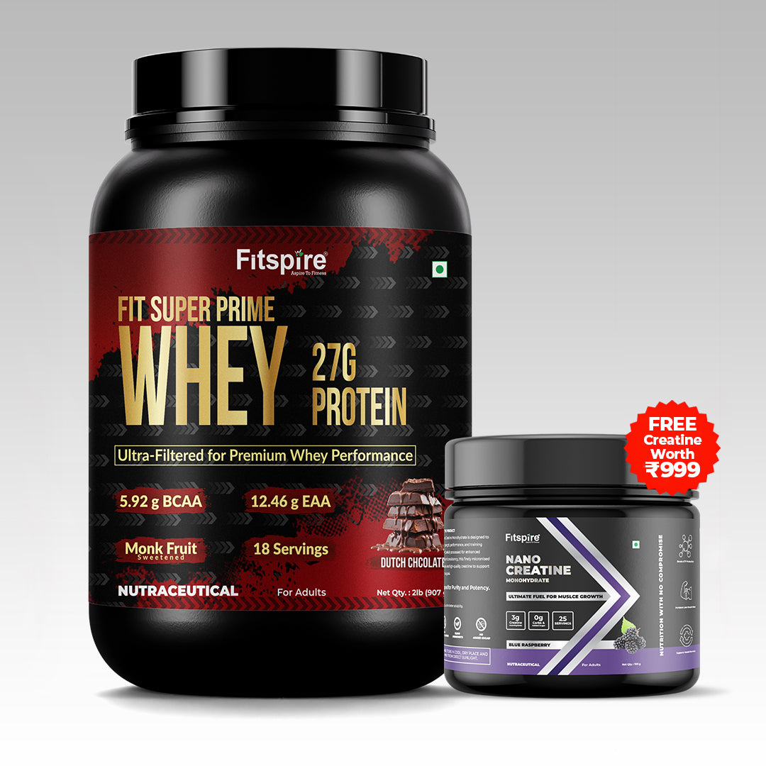 Fit Super Prime Whey 27g  - Dutch Chocolate | Free Nano Creatine