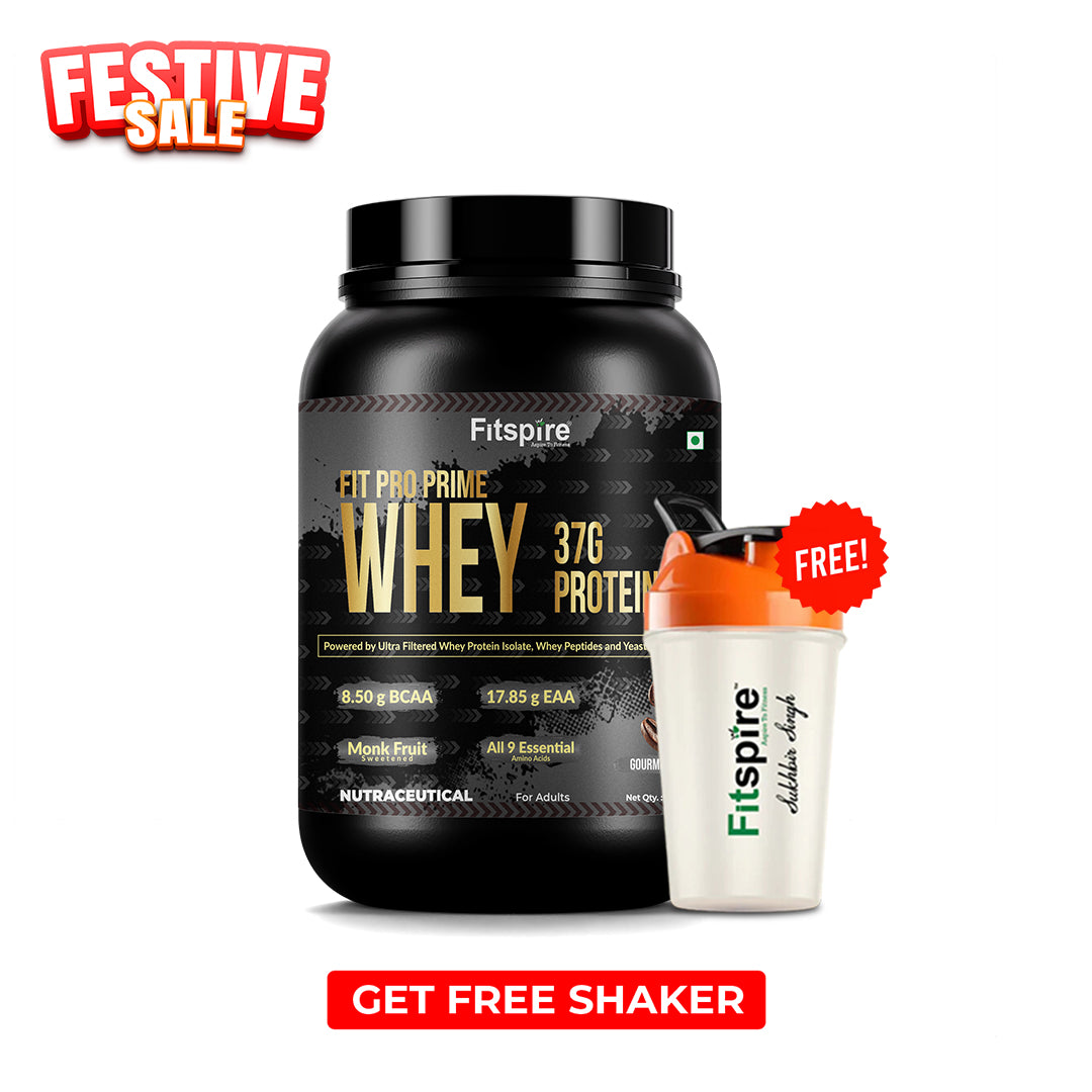 Fit Pro Prime Whey 37g  - Gourmet Coffee - Zero Added Sugar - Naturally Sweetened With Monk Fruit