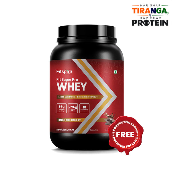 Fit Super Pro Whey Protein - Double Chocolate (2Lbs)