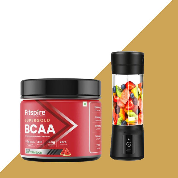 SUPER GOLD BCAA (WATERMELON) WITH FREE BLENDER