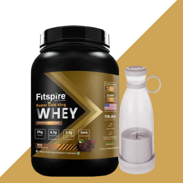 SUPER KING GOLD WHEY PROTEIN WITH FREE JUICER