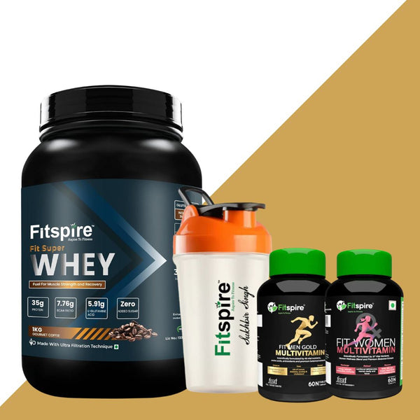 SUPER WHEY PROTEIN (COMBO OF MULTIVITAMIN) WITH SHAKER