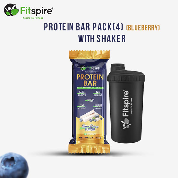protein Bar pack of 4 with shaker