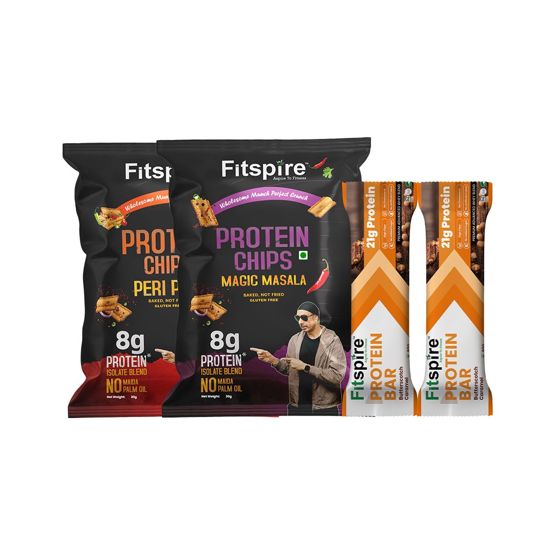 2 Fitspire Bar + 2 Protein Chips - Any Flavor