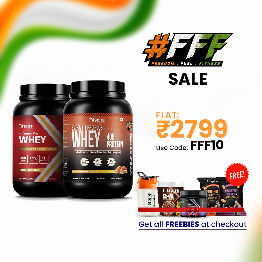 Fitspire High-Protein Duo Pack | Evika Badam Kesar Pista & Double Rich Chocolate Whey (907g x 2)