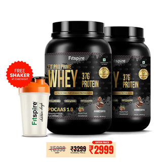 Fit Pro Prime Whey 37g ( Pack Of 2 )  - Gourmet Coffee -