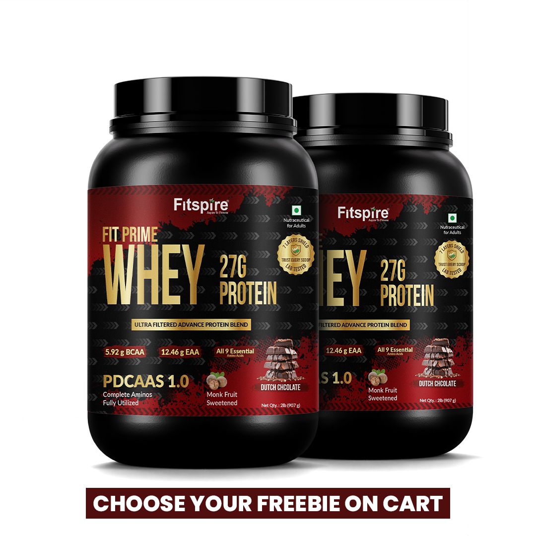 Fit Super Prime Whey Dutch Chocolate – 27g Per Scoop –  907g Each (Pack of 2)