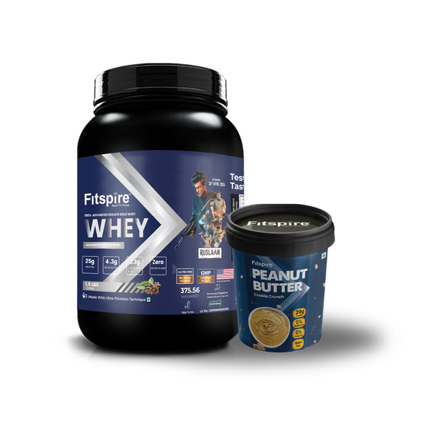 100% ADVANCED ISOLATE GOLD WHEY (1.5 lbs) WITH PEANUT BUTTER (CHOCO-COOKIE CRUNCH)