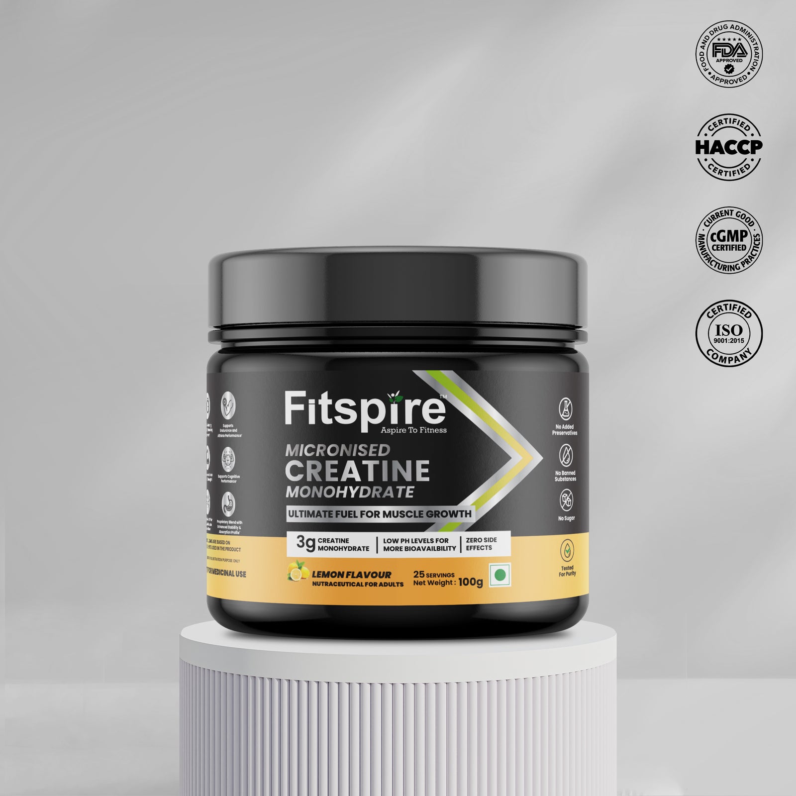 Creatine Monohydrate 100g (Lemon)