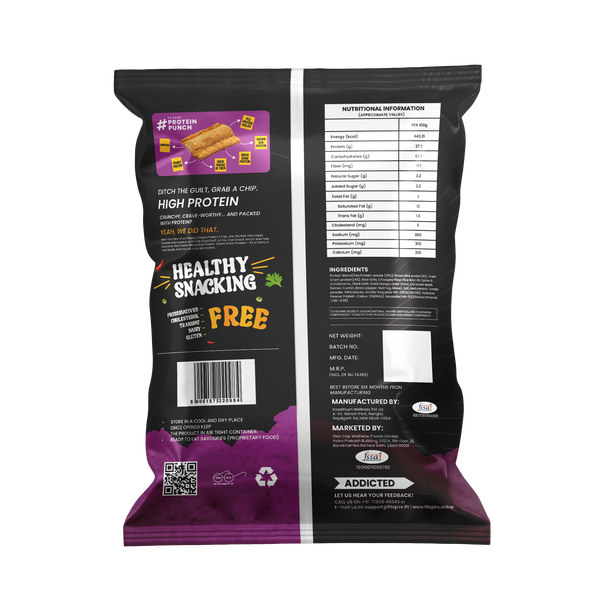 Fitspire Protein Chips ( Pack of 1 ) – Assorted Flavors (37g)