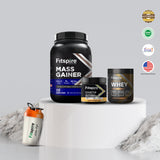 Fitspire Mass Gainer - (1.5 Kg) With Royal King Whey Protein (165 Gm) With Creatine & Free Shaker