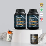 Fit Whey Protein (Pack Of 2) With King Gold Whey & Free Shaker