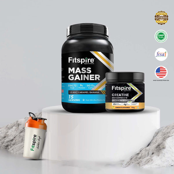 Fitspire Mass Gainer With Creatine & Free Shaker