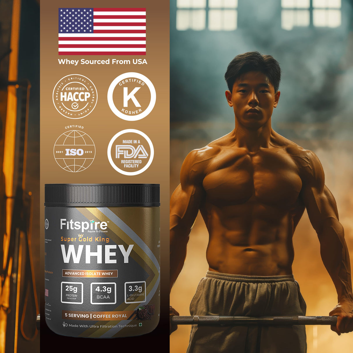 Super King Gold Whey Isolate - Coffee Royal (165g)