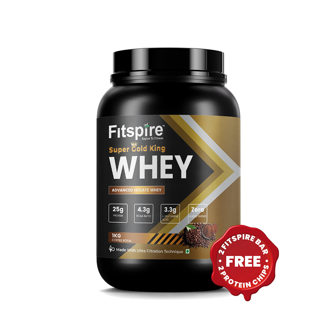 Super Gold King Whey Protein Isolate - Coffee Royal (1 Kg)
