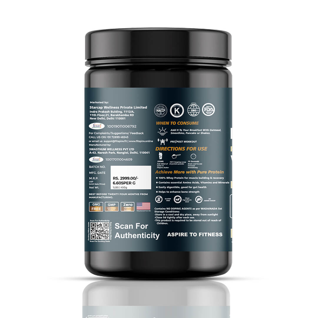 Whey Protein - Cookie & Cream (1 Lbs) With Creatine, Shaker & 3 Energy Bars