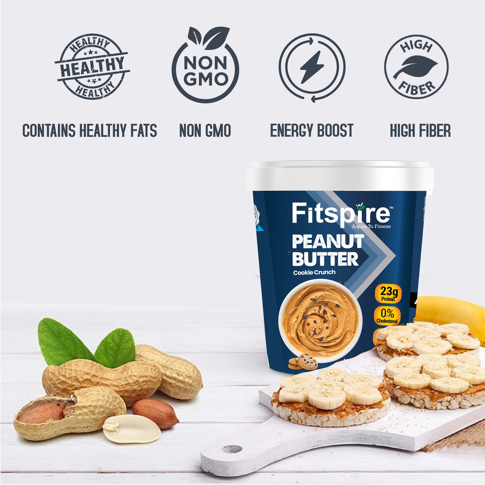 Fit Nitra Whey Protein - Belgian Chocolate (1 Lbs) With Peanut Butter - Cookie & Crunch