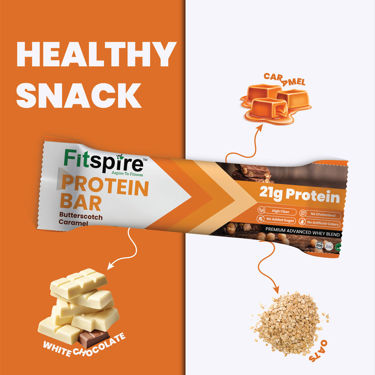 Protein Bars (Pack Of 6) Butterscotch