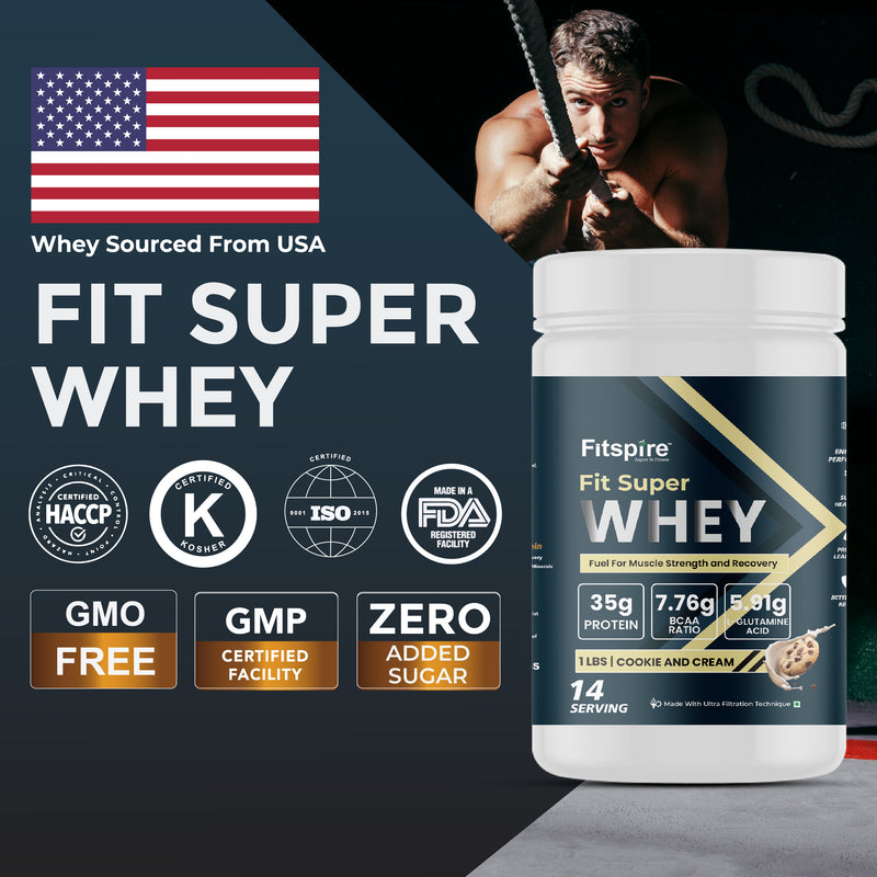 Fit Nitra Whey Protein (1 Lbs) With Portable Blender