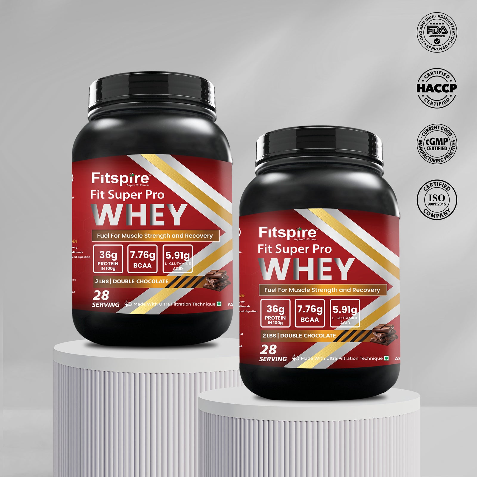 Fit Super Pro Whey Protein Combos (Pack Of 2)