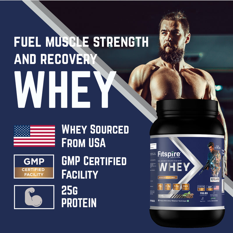 100% ADVANCED ISOLATE GOLD WHEY (1.5 lbs)