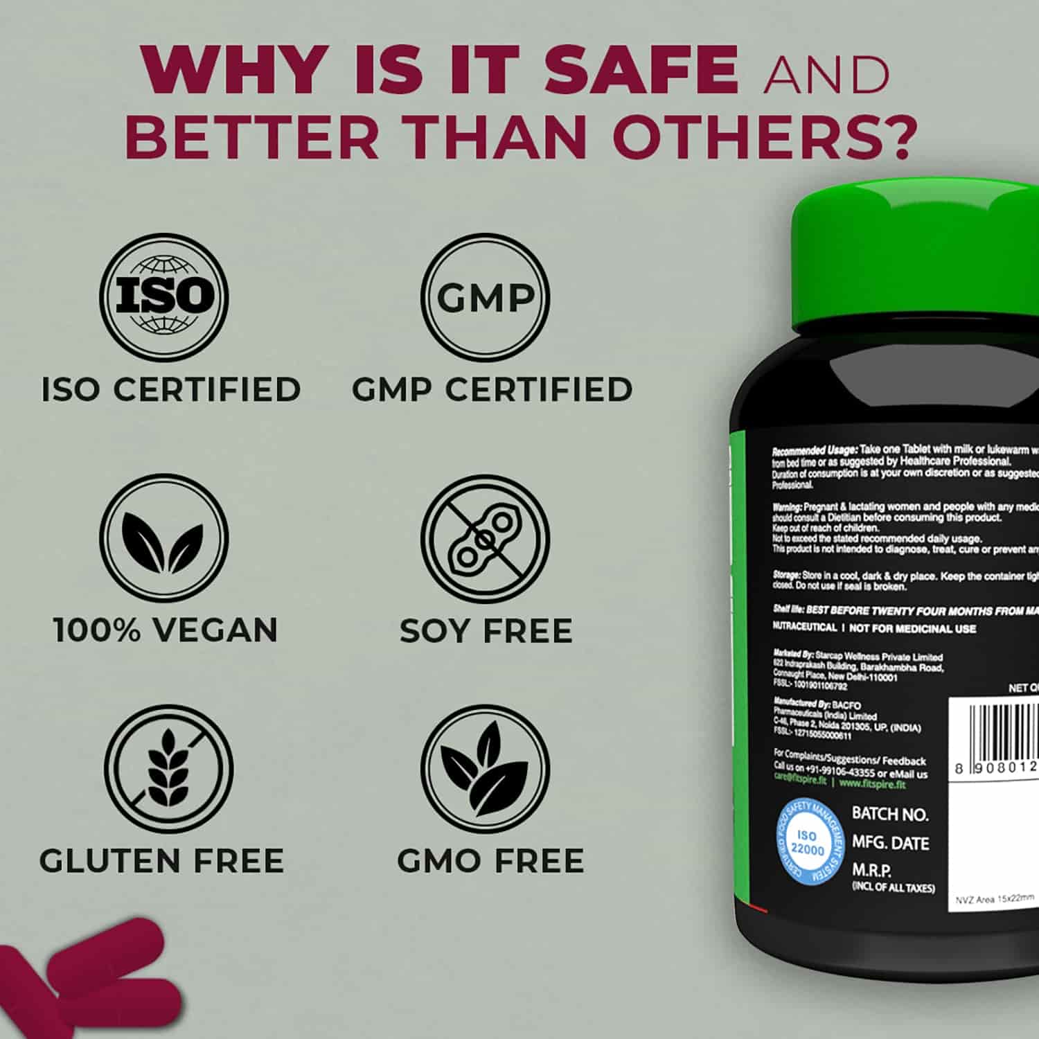 Buy Vitality Tablets For Men Online at Best Price Fitspire