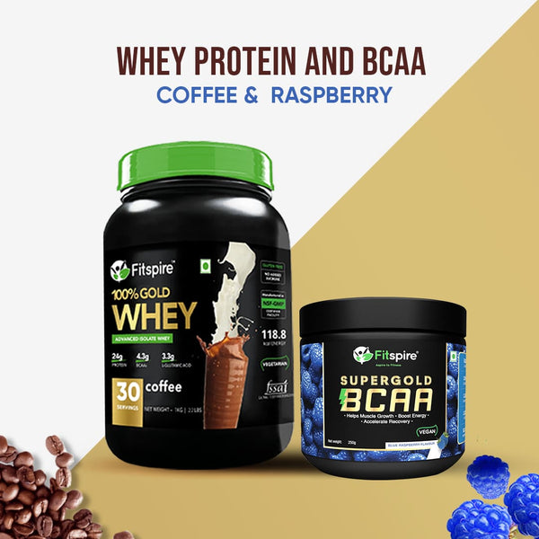 GOLD ISOLATE WHEY PROTEIN WITH SUPER BCAA (COMBO)